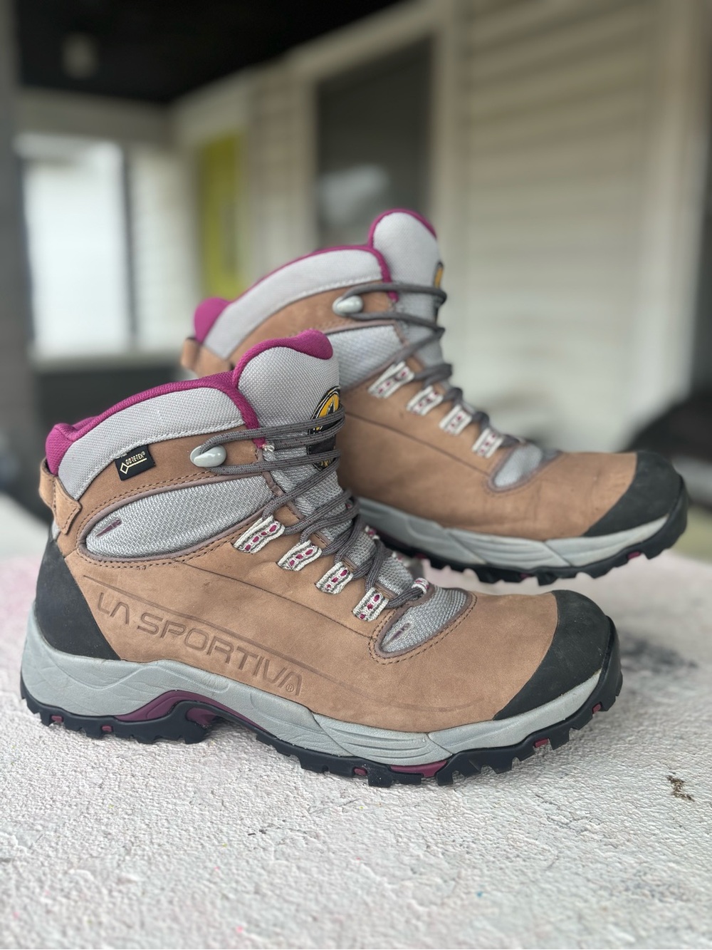 La Sportiva FC 4.1 GTX Hiking Boots Womens Size 10 Brown Plum Gore-Tex